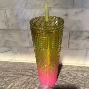 Starbucks Summer 2022 Tumbler-Yellow & Pink Ombré 24fl oz